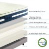 LUCID-16-Inch-Plush-Memory-Foam-and-Latex-Mattress-Four-Layer-Infused-with-Bamboo-Charcoal-Natural-Latex-and-CertiPUR-US-Certified-Foam-25-Year-Warranty-Queen-0-0