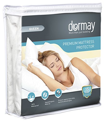 Dormay-1-Mattress-Protector-Premium-Hypoallergenic-100–Waterproof-Mattress-Protector-Vinyl-Free-15-Year-Warranty-Queen-0