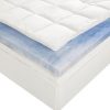 Sleep-Innovations-4-Inch-Dual-Layer-Mattress-Topper-Gel-Memory-Foam-and-Plush-Fiber-10-year-limited-warranty-Queen-Size-0