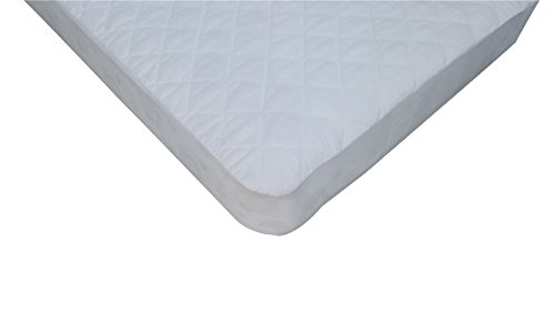 Waterproof-Crib-Mattress-Pad-Fitted-Very-Soft-Quilted-NO-VINYL-Fits-All-Standard-Size-Baby-Mattresses-No-Risk-100-Satisfaction-Guarantee-Crib-Mattress-Protector-0