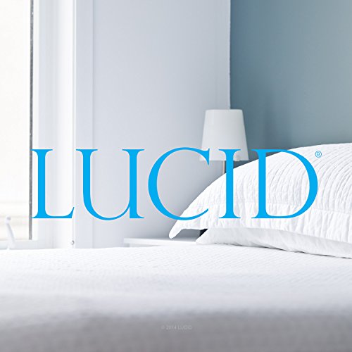 LUCID Premium Hypoallergenic 100% Waterproof Mattress Protector 15 Year 