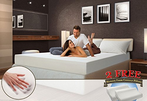 10-Classic-Queen-5lb-Density-Memory-Foam-Mattress-Bed-with-2-FREE-GEL-Pillows-0