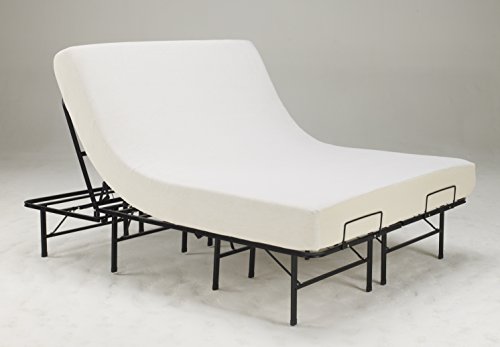 eco-lux memory foam mattress with platform frame