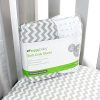 Crib-Sheets-Set-2-Pack-Fitted-Soft-Jersey-Cotton-Crib-Mattress-Sheet-Baby-Bedding-in-Grey-Chevron-Polka-Dot-by-Ziggy-Baby-Best-Baby-Shower-Gift-for-Boys-Girls-Unisex-0-2