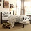 Homelegance-2020TBK-1-Metal-Platform-Bed-Twin-Black-and-Brown-0-0