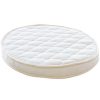 Lifekind-Certified-Organic-Natural-Rubber-Oval-Bassinet-Mattress-23-X-29-X-25-Inches-Fits-Stokke-Sleepi-Mini-0