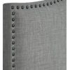 Modern-Arch-Upholstered-Padded-Gray-Linen-Fabric-Headboard-with-Metal-Nailheads-Queen-0-1