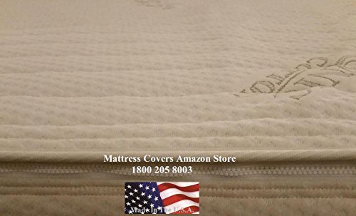 Queen Size 60 x 84 Quilted Cotton Zipper Cover for Hardside Waterbed ...