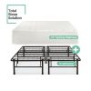 Sleep-Master-13-Inch-Deluxe-Euro-Box-Top-Pocketed-Spring-Mattress-and-Platform-Metal-Bed-FrameMattress-Foundation-0-0