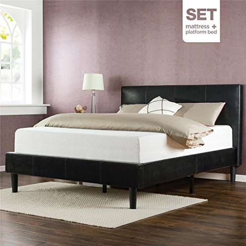 Sleep Master Memory Foam 12 Inch Mattress and Deluxe Faux ...