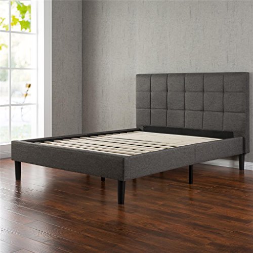 Sleep-Master-Memory-Foam-12-Inch-Mattress-and-Upholstered-Square-Stitched-Platform-Bed-Set-0-2