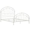 White-Antique-Vintage-Metal-Bed-Frame-in-Full-or-Queen-Size-Rustic-Wrought-Cast-Iron-Curved-Round-Headboard-and-Footboard-Victorian-Old-Fashioned-Bedroom-Furniture-Kit-Mattress-Bedding-Not-Included-0-2