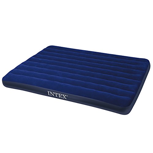 Надувной матрас intex classic downy airbed 64758 синий