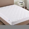 Puredown-Down-Alternative-Mattress-PadTopper-Fitted-Quilted-100Cotton-Top-and-Bottom-0-0