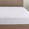 Puredown-Down-Alternative-Mattress-PadTopper-Fitted-Quilted-100Cotton-Top-and-Bottom-0-1