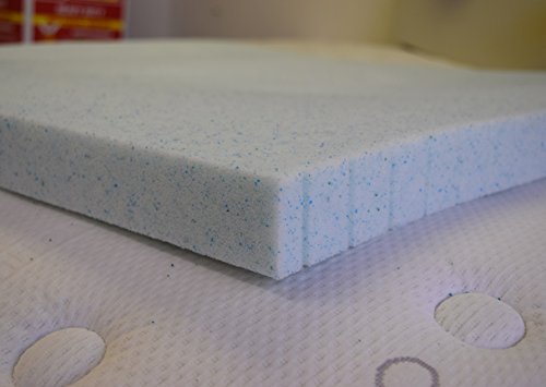 2.75 Inch Thick, 4 Pound GEL Memory Foam Mattress Pad Bed ..