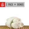 Bieskin-Reusable-Bamboo-Changing-Table-Pads-Organic-Liners-265×135-Natural-White-FREE-Washcloth-Set-of-3-0-1