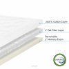 LUCID-4-Inch-Two-Sided-Goose-Down-Alternative-Memory-Foam-Mattress-Topper-3-Year-Warranty-0-0