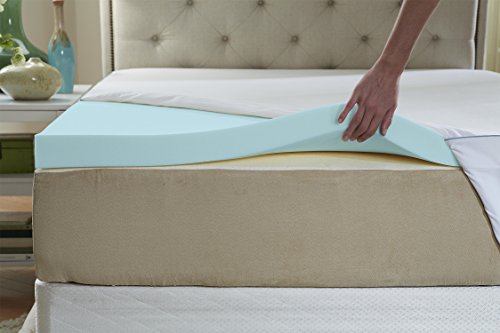 dream therapy microfiber memory foam mattress topper cover