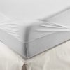 Velfont-Premium-2-in-1-100-Organic-Combed-Cotton-Waterproof-and-Breathable-White-Fitted-Sheet-Mattress-Protector-0-3