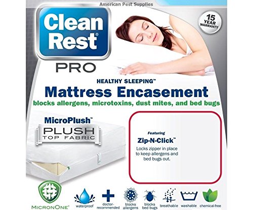 Clean Rest Pro Bedbug Proof Mattress Encasement King Size  