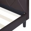 Olee-sleep-ALL-NEW-Faux-Leather-Wood-Slat-Bed-Frame-Brown-with-headboard-Bedroom-Matress-Foundation-14PB04-Reinforced-thick-slat-and-easy-assembly-0-5